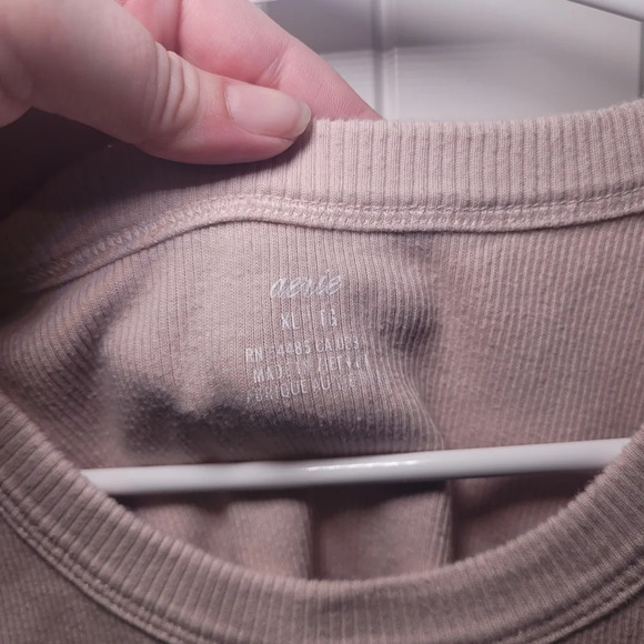 Aerie cropped tank top size XL 100% cotton - Picture 2 of 5